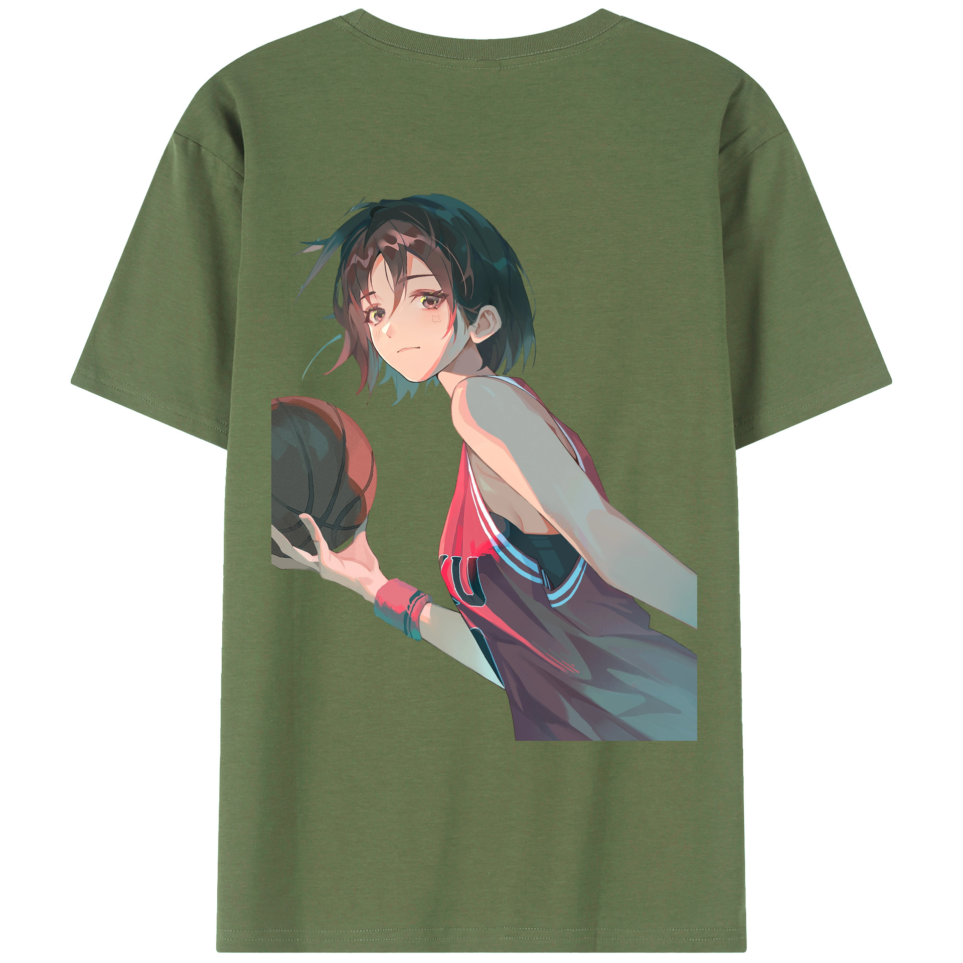 （画像用） SLAM DUNK／スラムダンク 綿100％ メンズ半袖Tシャツ（バックプリント） 通気性